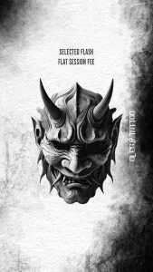 traditional_hannya_mask_tattoo_flash
